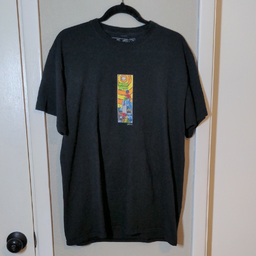 Keenan Milton Sean Cliver Graphic Black T-Shirt, Kid In Dump, Men' s XL